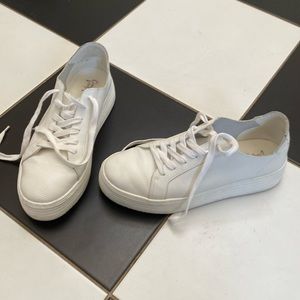 Crown vintage white leather sneakers